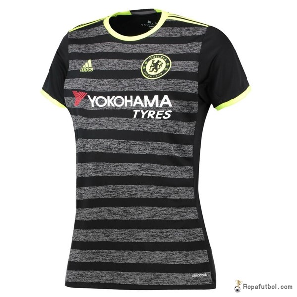 Camiseta Chelsea Replica Segunda Ropa Mujer 2016/17 Negro